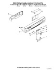 Diagram for 02 - Control Panel And Latch Parts