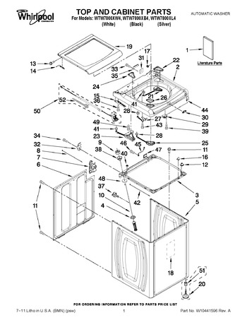 Diagram for WTW7800XW4