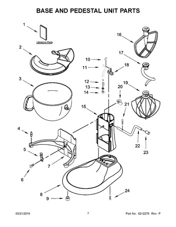 Dough Hook W11646968  KitchenAid Replacement Parts