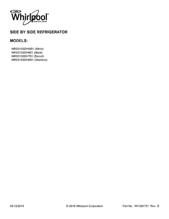 Diagram for WRS315SDHT01