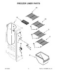 Diagram for 05 - Freezer Liner Parts