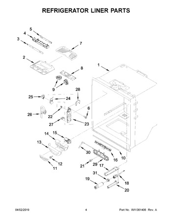 Diagram for KRFF302EWH02