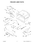 Diagram for 04 - Freezer Liner Parts