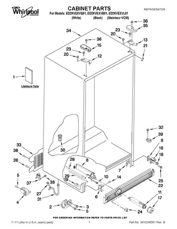 WP2198202 - Refrigerator Temperature Control Thermostat