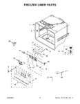 Diagram for 04 - Freezer Liner Parts