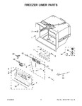 Diagram for 04 - Freezer Liner Parts