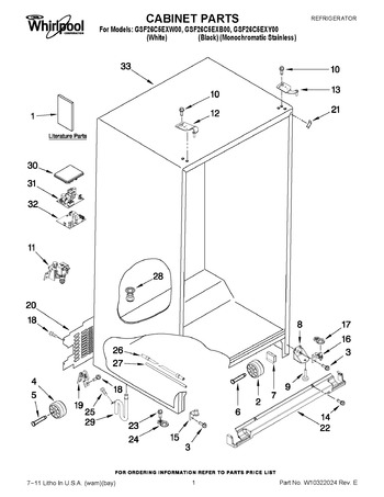 Diagram for GSF26C5EXB00