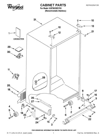 Diagram for GSF26C5EXY03