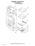 Diagram for 04 - Freezer Liner Parts