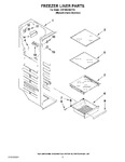 Diagram for 04 - Freezer Liner Parts