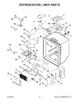 Diagram for 03 - Refrigerator Liner Parts