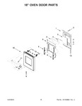 Diagram for 09 - 18" Oven Door Parts