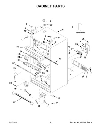 Diagram for WRX735SDHB02