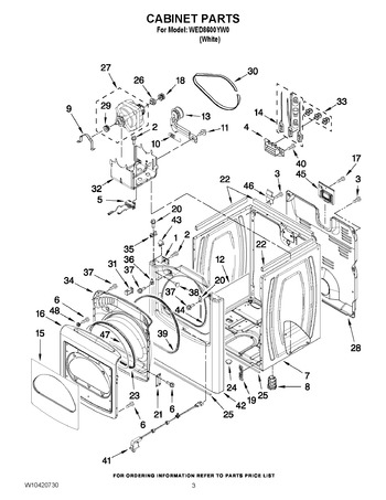 Diagram for WED8600YW0