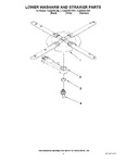 Diagram for 11 - Lower Washarm And Strainer Parts