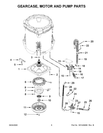 Diagram for WTW8120HC0