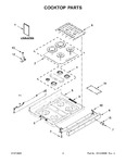 Diagram for 02 - Cooktop Parts