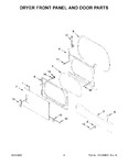 Diagram for 03 - Dryer Front Panel And Door Parts