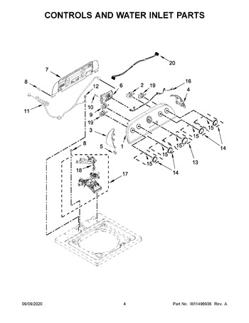 Diagram for WTW4950HW2