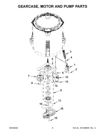 Diagram for WTW4950HW2