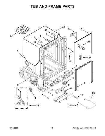 Kitchenaid store dishwasher schematic