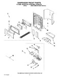 Diagram for 08 - Dispenser Front Parts