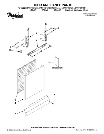 Diagram for DU1015XTXD4