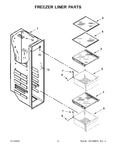 Diagram for 05 - Freezer Liner Parts