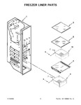 Diagram for 05 - Freezer Liner Parts