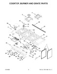 Diagram for 03 - Cooktop, Burner And Grate Parts