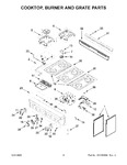 Diagram for 03 - Cooktop, Burner And Grate Parts