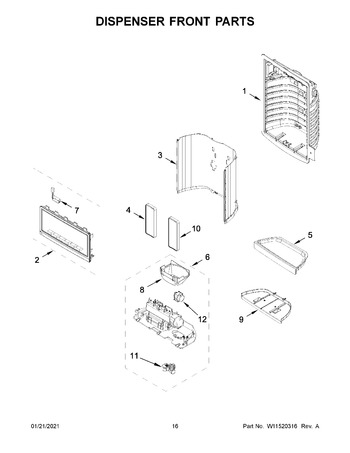 Diagram for WRF555SDFZ12