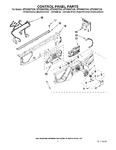 Diagram for 03 - Control Panel Parts