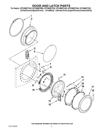 Diagram for WFW9600TZ00