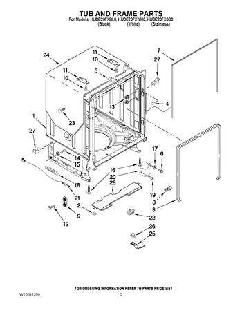 Diagram for KUDE20FXBL0