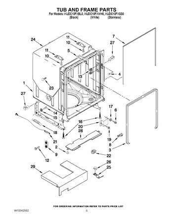 Diagram for KUDC10FXWH0