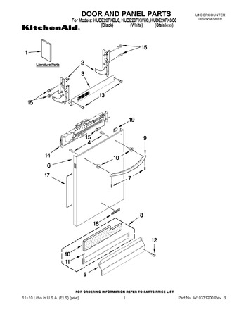 Diagram for KUDE20FXBL0