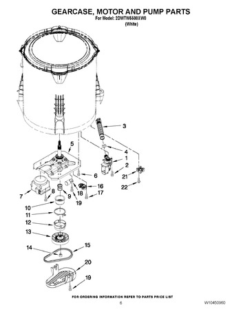 Diagram for 2DWTW5500XW0