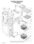 Diagram for 04 - Freezer Liner Parts