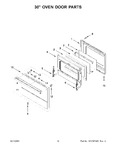 Diagram for 08 - 30" Oven Door Parts