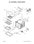 Diagram for 10 - 30" Internal Oven Parts