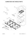 Diagram for 02 - Burner Box And Griddle Parts