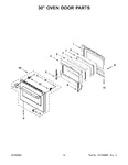 Diagram for 08 - 30" Oven Door Parts