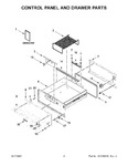 Diagram for 02 - Control Panel And Drawer Parts