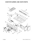 Diagram for 03 - Cooktop, Burner, And Grate Parts