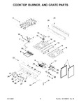 Diagram for 03 - Cooktop, Burner, And Grate Parts