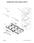 Diagram for 02 - Burner Box And Griddle Parts