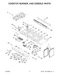 Diagram for 03 - Cooktop, Burner, And Griddle Parts