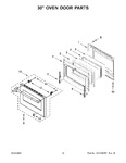 Diagram for 08 - 30" Oven Door Parts