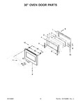 Diagram for 08 - 30" Oven Door Parts